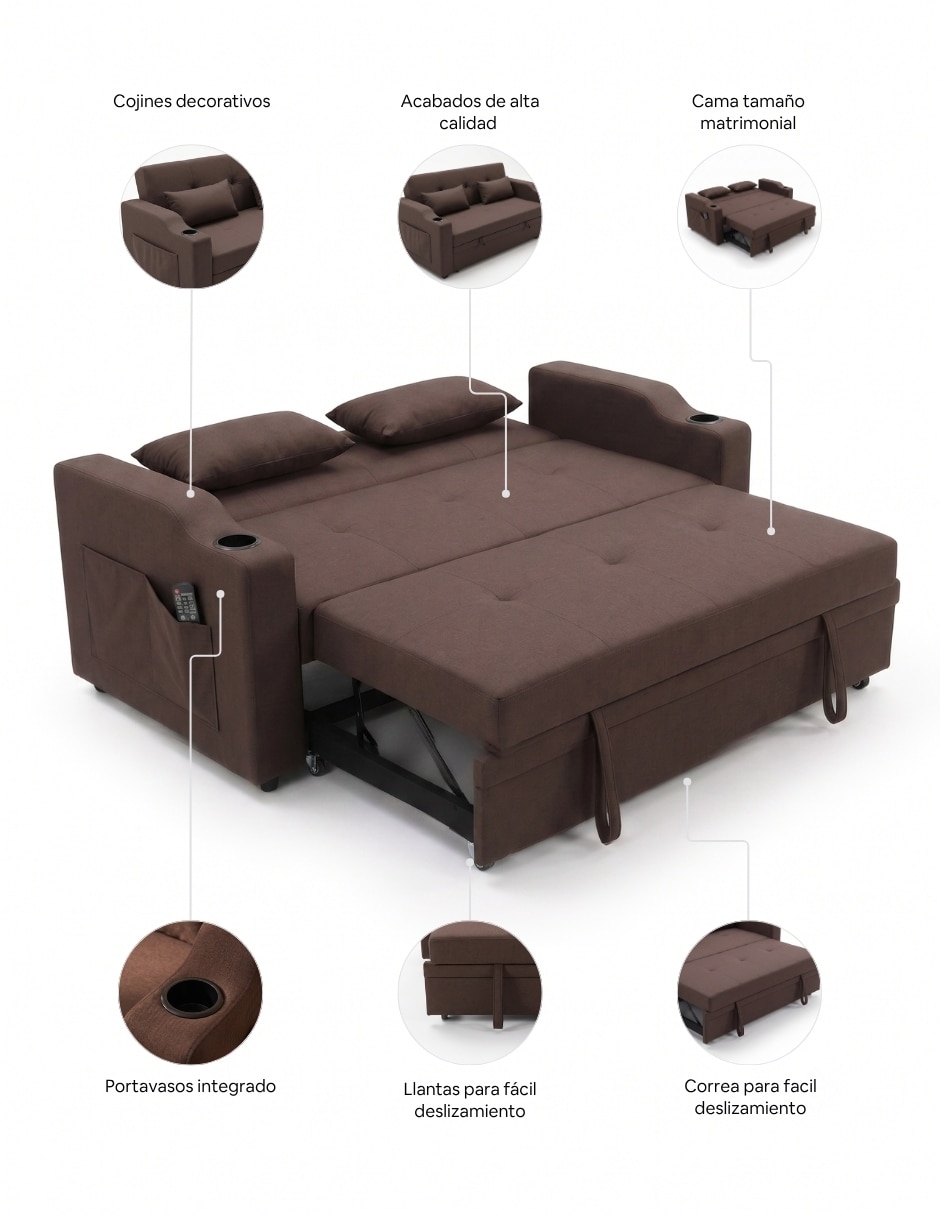 Sofá cama armable Sander 6